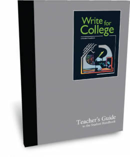 Write for College Teacher’s Guide